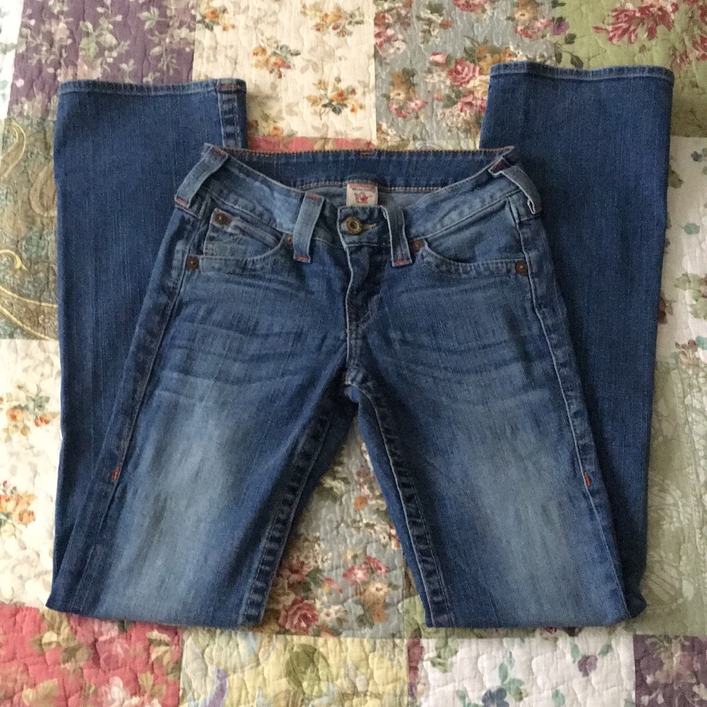 Medium Wash True Religion Jeans👖